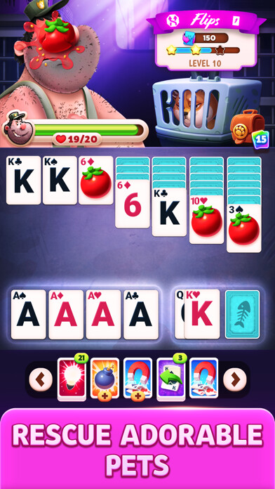 Emulate iPhone app Solitaire Pets Adventure using MyAndroid Emulate iPhone app Solitaire Pets Adventure using MyAndroid
