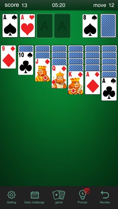 Emulate iPhone app Solitaire Puzzle -Classic Card using MyAndroid