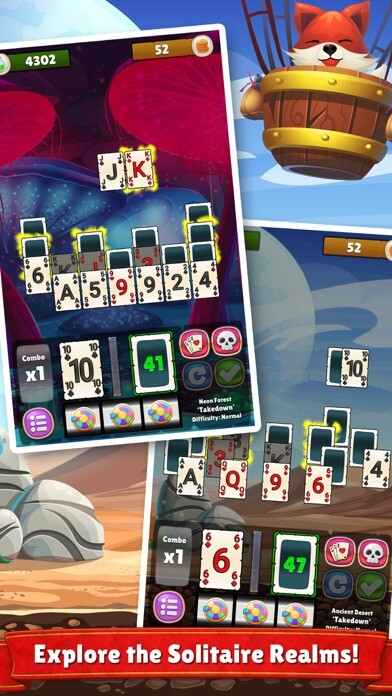 Emulate iPhone app Solitaire Realms using MyAndroid