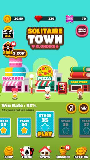 Run android online APK SOLITAIRE TOWN : KLONDIKE from MyAndroid or emulate SOLITAIRE TOWN : KLONDIKE using MyAndroid