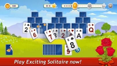 Emulate iPhone app Solitaire TriPeaks Rose Garden using MyAndroid