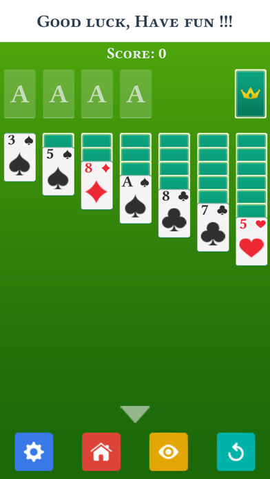 Emulate iPhone app Solitaire Window: Modern Style using MyAndroid