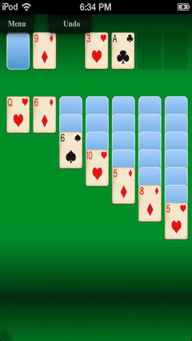 Emulate iPhone app SolitaireX card game using MyAndroid