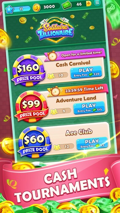 Emulate iPhone app Solitaire Zillionaire Win Cash using MyAndroid
