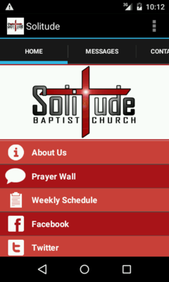Emulate Android APK Solitude Church