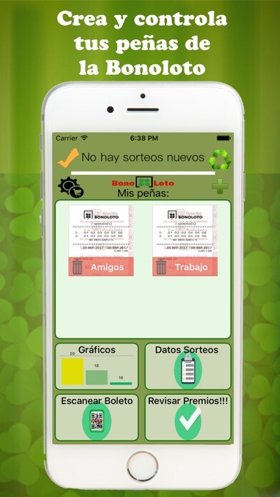 Emulate iPhone app SoloBonoloto using MyAndroid