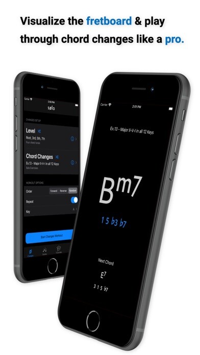 Emulate iPhone app Solo - Fretboard Visualization using MyAndroid Emulate iPhone app Solo - Fretboard Visualization using MyAndroid