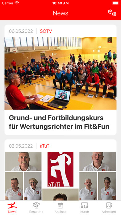 Emulate iPhone app Solothurner Turnverband SOTV using MyAndroid Emulate iPhone app Solothurner Turnverband SOTV using MyAndroid