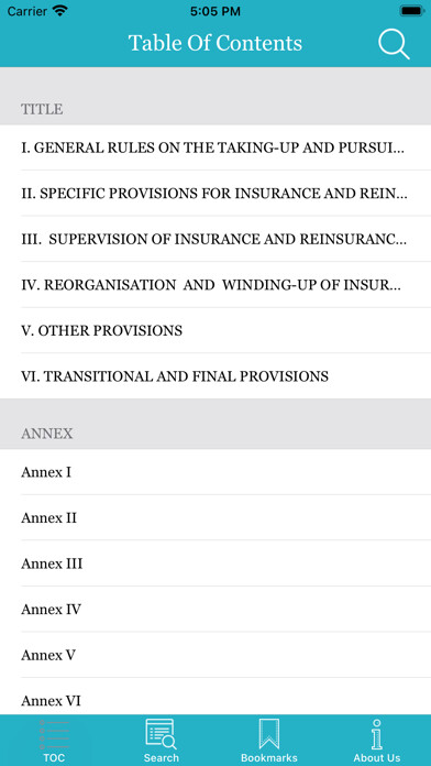 Emulate iPhone app Solvency 2 Directive 2009 using MyAndroid