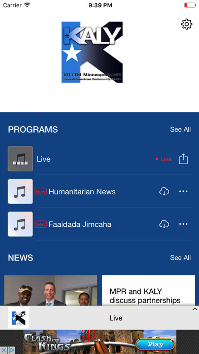 Emulate iPhone app Somali American Radio using MyAndroid Emulate iPhone app Somali American Radio using MyAndroid