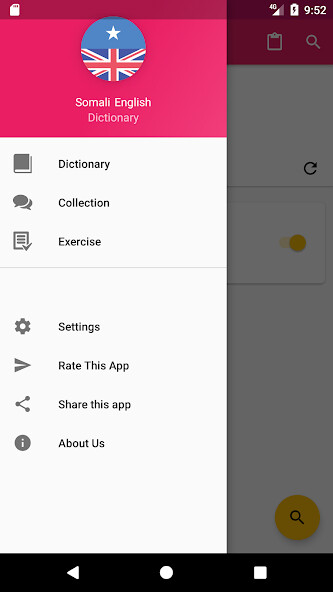 Run android online APK Somali English Dictionary from MyAndroid or emulate Somali English Dictionary using MyAndroid