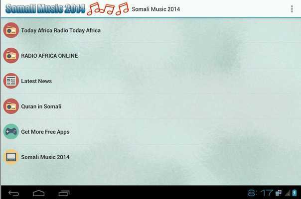 Emulate Android APK Somali Music Radio 2014 Emulate Android APK Somali Music Radio 2014