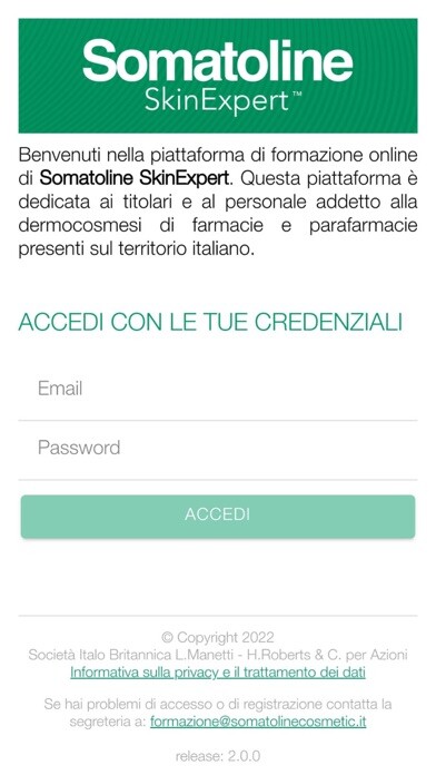 Emulate iPhone app SOMATOLINE FORMAZIONE using MyAndroid Emulate iPhone app SOMATOLINE FORMAZIONE using MyAndroid