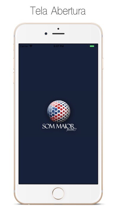 Emulate iPhone app Som Maior 100.7 FM using MyAndroid