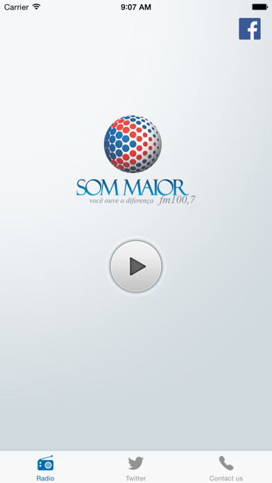Emulate iPhone app Som Maior FM using MyAndroid