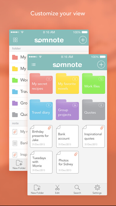 Emulate iPhone app 국민 메모장 솜노트 - SomNote using MyAndroid Emulate iPhone app 국민 메모장 솜노트 - SomNote using MyAndroid
