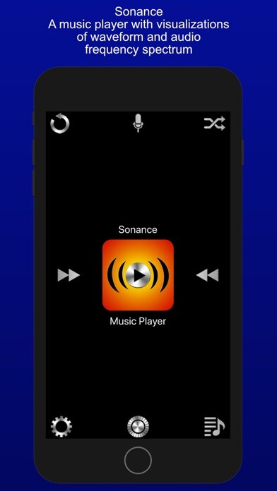 Emulate iPhone app Sonance - Visual Music Player using MyAndroid Emulate iPhone app Sonance - Visual Music Player using MyAndroid