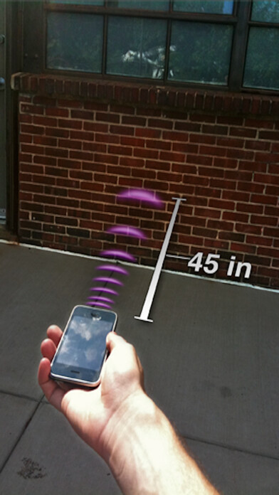 Emulate iPhone app Sonar Ruler using MyAndroid