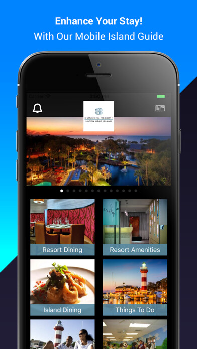 Emulate iPhone app Sonesta Hilton Head Resort using MyAndroid
