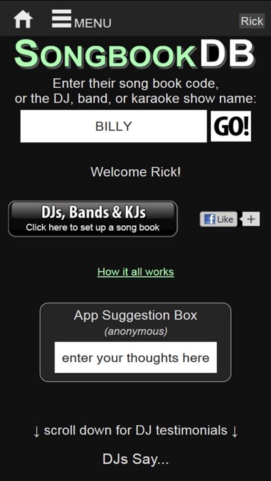 Emulate iPhone app SongbookDB using MyAndroid Emulate iPhone app SongbookDB using MyAndroid