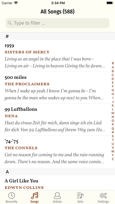 Emulate iPhone app Song Book Pro using MyAndroid Emulate iPhone app Song Book Pro using MyAndroid