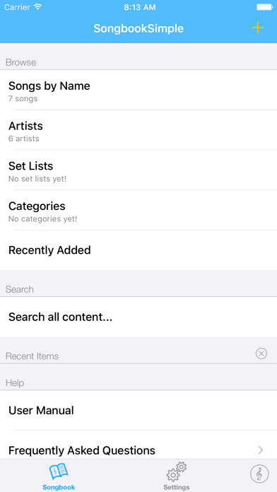 Emulate iPhone app Songbook Simple using MyAndroid Emulate iPhone app Songbook Simple using MyAndroid