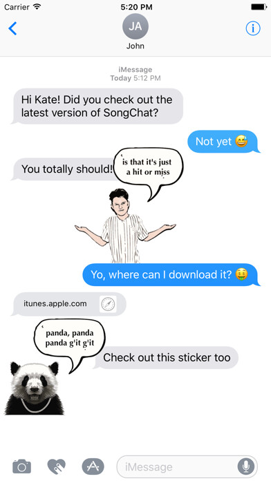 Emulate iPhone app SongChat using MyAndroid