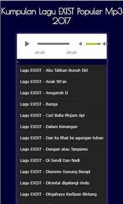 Emulate Android APK Song Collection EXIST Popular Mp3 2017