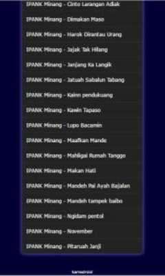 Emulate Android APK Song Minang IPANK Complete