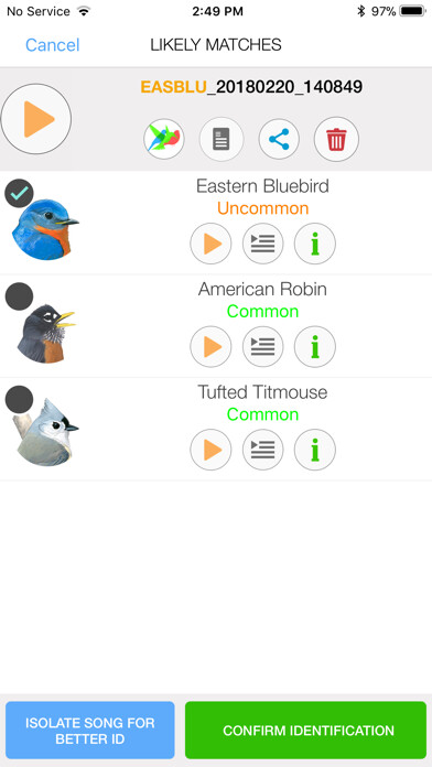 Emulate iPhone app Song Sleuth Bird Song Analyzer using MyAndroid Emulate iPhone app Song Sleuth Bird Song Analyzer using MyAndroid
