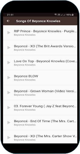 Run android online APK Songs Of Beyonce Knowles from MyAndroid or emulate Songs Of Beyonce Knowles using MyAndroid