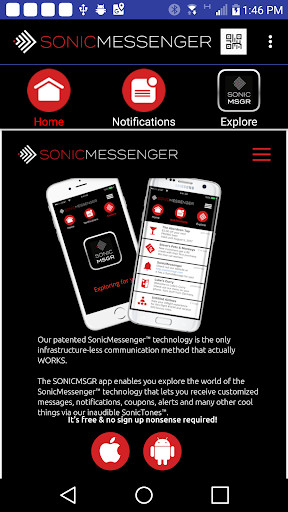 Run android online APK SonicMessenger from MyAndroid or emulate SonicMessenger using MyAndroid