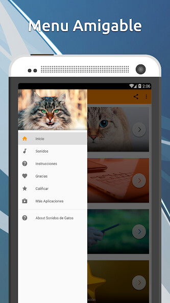Run android online APK Sonidos de gatos from MyAndroid or emulate Sonidos de gatos using MyAndroid