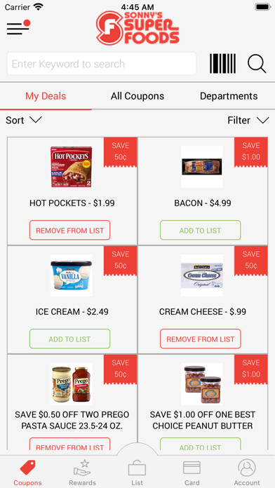 Emulate iPhone app Sonnys Super Foods NE SD using MyAndroid Emulate iPhone app Sonnys Super Foods NE SD using MyAndroid