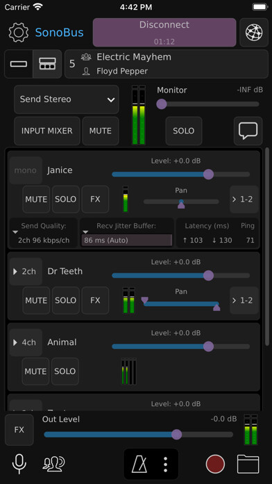 Emulate iPhone app SonoBus using MyAndroid