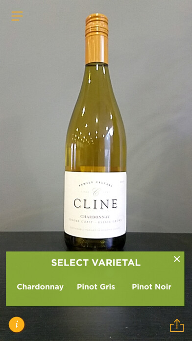 Emulate iPhone app Sonoma County Sustainable Wine using MyAndroid