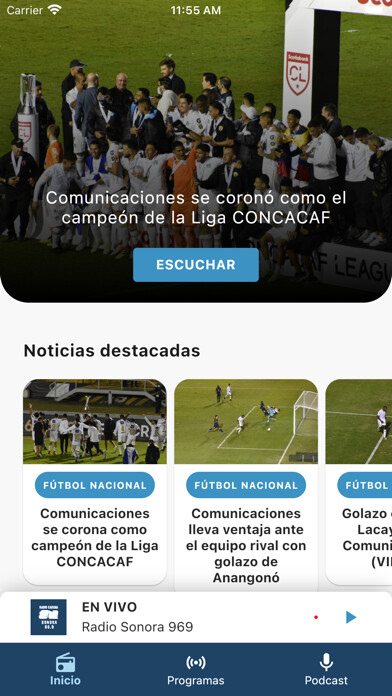 Emulate iPhone app Sonora969 using MyAndroid