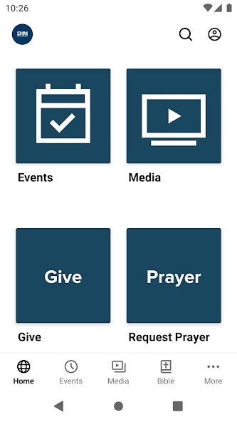 Emulate iPhone app SonShine Network Ministries using MyAndroid