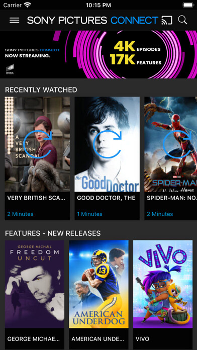 Emulate iPhone app Sony Pictures Connect using MyAndroid Emulate iPhone app Sony Pictures Connect using MyAndroid