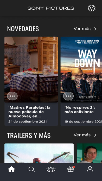 Emulate iPhone app Sony Pictures España using MyAndroid