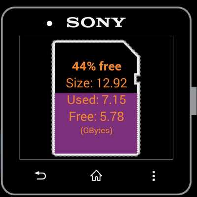 Emulate Android APK Sony SW2 SD Card Info Emulate Android APK Sony SW2 SD Card Info