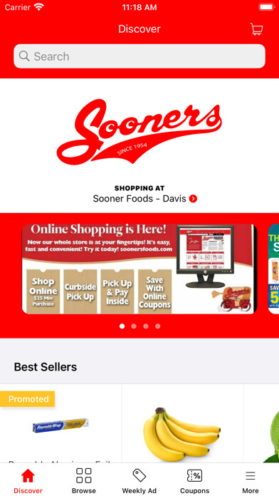 Emulate iPhone app Sooner Foods using MyAndroid