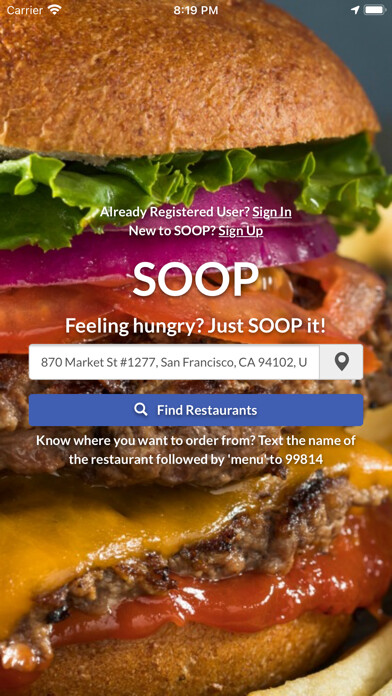 Emulate iPhone app SOOP online ordering system using MyAndroid Emulate iPhone app SOOP online ordering system using MyAndroid