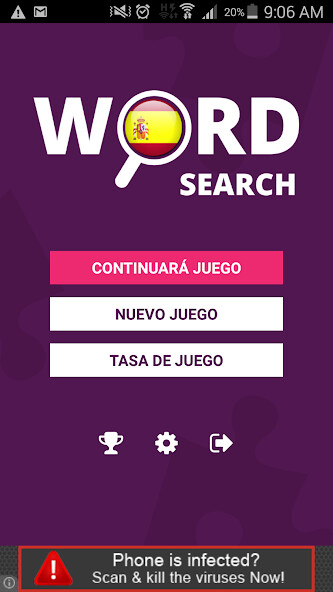 Run android online APK Sopa de Letras Español from MyAndroid or emulate Sopa de Letras Español using MyAndroid Run android online APK Sopa de Letras Español from MyAndroid or emulate Sopa de Letras Español using MyAndroid