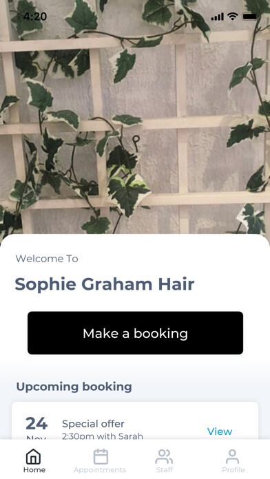 Emulate iPhone app Sophie Graham Hair using MyAndroid