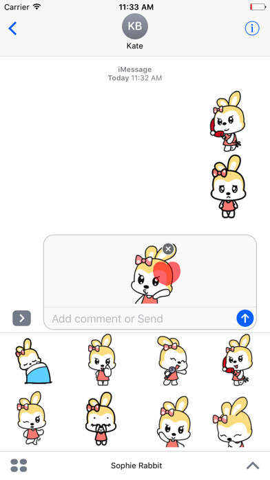 Emulate iPhone app Sophie Rabbit using MyAndroid
