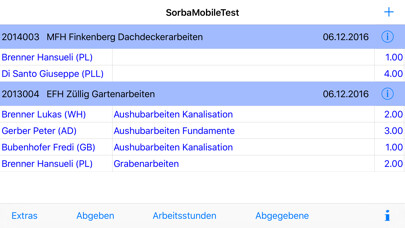 Emulate iPhone app SORBA Arbeitszeit using MyAndroid Emulate iPhone app SORBA Arbeitszeit using MyAndroid