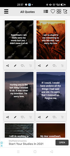 Run android online APK Sorry Messages for Boyfriend from MyAndroid or emulate Sorry Messages for Boyfriend using MyAndroid