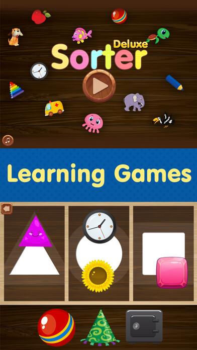 Emulate iPhone app Sorter - Toddler & Baby Educational Learning Games using MyAndroid