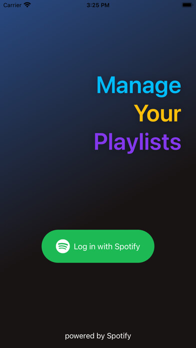 Emulate iPhone app Sorty for Spotify using MyAndroid